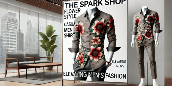 TheSpark Shop Flower Style Casual Men Shirt: Elevating Men's Fashion