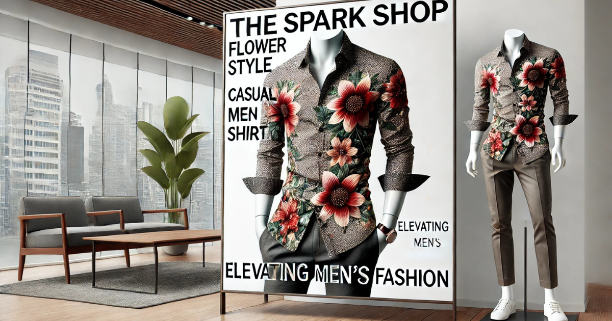 TheSpark Shop Flower Style Casual Men Shirt: Elevating Men's Fashion